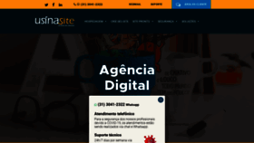 What Usinasite.com.br website looked like in 2021 (3 years ago)