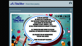 What Unisilver.net website looked like in 2021 (3 years ago)