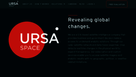 What Ursaspace.com website looked like in 2021 (3 years ago)
