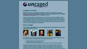 What Uncaged.co.uk website looked like in 2021 (3 years ago)