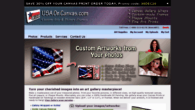 What Usaoncanvas.com website looked like in 2021 (3 years ago)