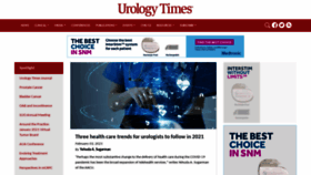 What Urologytimes.com website looked like in 2021 (3 years ago)