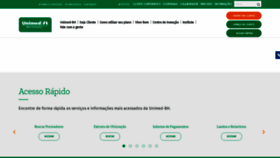 What Unimedbh.com.br website looked like in 2021 (3 years ago)