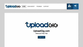What Uploadgig.com website looked like in 2021 (3 years ago)