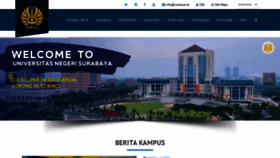 What Unesa.ac.id website looked like in 2021 (3 years ago)