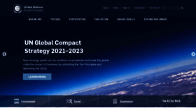 What Unglobalcompact.org website looked like in 2021 (3 years ago)
