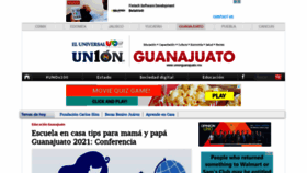What Unionguanajuato.mx website looked like in 2021 (3 years ago)