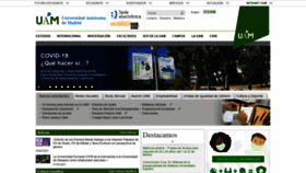 What Uam.es website looked like in 2021 (3 years ago)