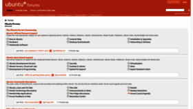 What Ubuntuforums.org website looked like in 2021 (3 years ago)