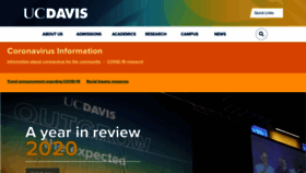 What Ucdavis.edu website looked like in 2021 (3 years ago)