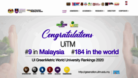 What Uitm.edu.my website looked like in 2021 (3 years ago)