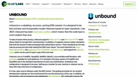 What Unbound.net website looked like in 2021 (3 years ago)