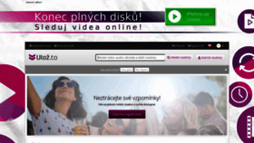 What Ulozto.cz website looked like in 2021 (3 years ago)