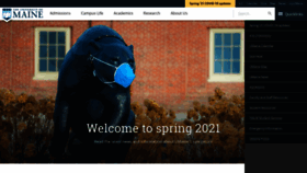 What Umaine.edu website looked like in 2021 (3 years ago)