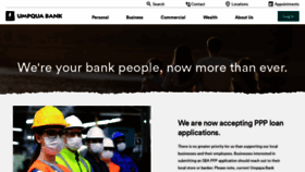 What Umpquabank.com website looked like in 2021 (3 years ago)
