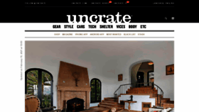 What Uncrate.com website looked like in 2021 (3 years ago)