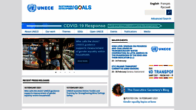 What Unece.org website looked like in 2021 (3 years ago)
