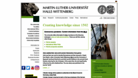 What Uni-halle.de website looked like in 2021 (5 years ago)