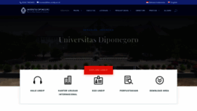 What Undip.ac.id website looked like in 2021 (3 years ago)