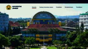 What Unej.ac.id website looked like in 2021 (3 years ago)