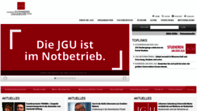 What Uni-mainz.de website looked like in 2021 (3 years ago)