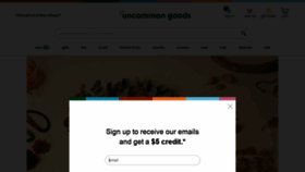 What Uncommongoods.com website looked like in 2021 (3 years ago)