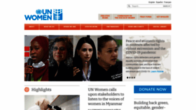 What Unwomen.org website looked like in 2021 (3 years ago)