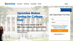 What Upromise.com website looked like in 2021 (3 years ago)