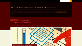 What Usc.edu website looked like in 2021 (3 years ago)