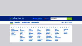What Urbanfonts.com website looked like in 2021 (3 years ago)