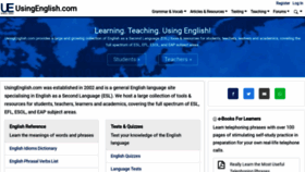 What Usingenglish.com website looked like in 2021 (3 years ago)