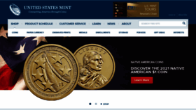 What Usmint.gov website looked like in 2021 (3 years ago)