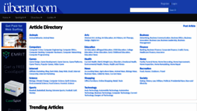 What Uberant.com website looked like in 2021 (3 years ago)