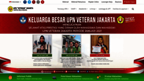 What Upnvj.ac.id website looked like in 2021 (3 years ago)