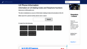 What Ukphoneinfo.com website looked like in 2021 (3 years ago)