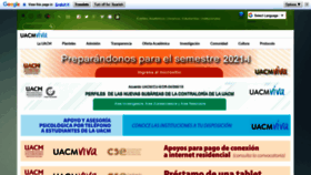 What Uacm.edu.mx website looked like in 2021 (3 years ago)
