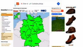 What Unwetterzentrale.de website looked like in 2021 (4 years ago)