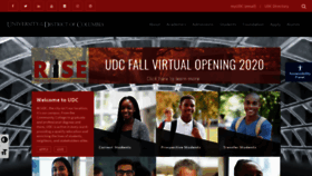 What Udc.edu website looked like in 2021 (3 years ago)