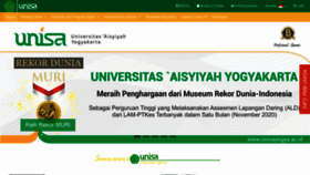 What Unisayogya.ac.id website looked like in 2021 (3 years ago)