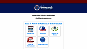 What Utmachala.edu.ec website looked like in 2021 (3 years ago)