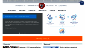What Uwm.edu.pl website looked like in 2021 (3 years ago)