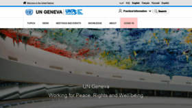 What Unog.ch website looked like in 2021 (3 years ago)