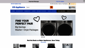What Us-appliance.com website looked like in 2021 (3 years ago)