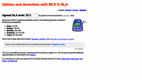 What Uptime.is website looked like in 2021 (4 years ago)