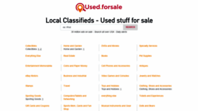 What Used.forsale website looked like in 2021 (3 years ago)