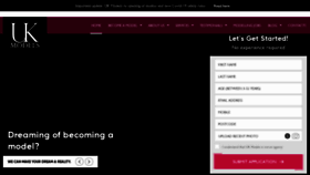 What Ukmodels.co.uk website looked like in 2021 (3 years ago)