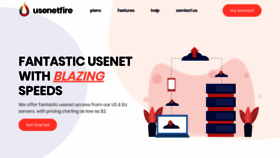 What Usenetfire.com website looked like in 2021 (3 years ago)