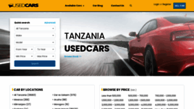 What Usedcars.co.tz website looked like in 2021 (3 years ago)