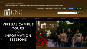 What Uncp.edu website looked like in 2021 (3 years ago)