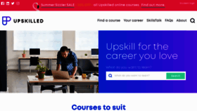 What Upskilled.edu.au website looked like in 2021 (3 years ago)